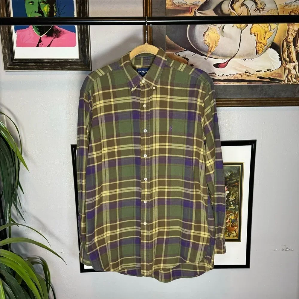 Vintage Polo Ralph Lauren Plaid Button Up Shirt